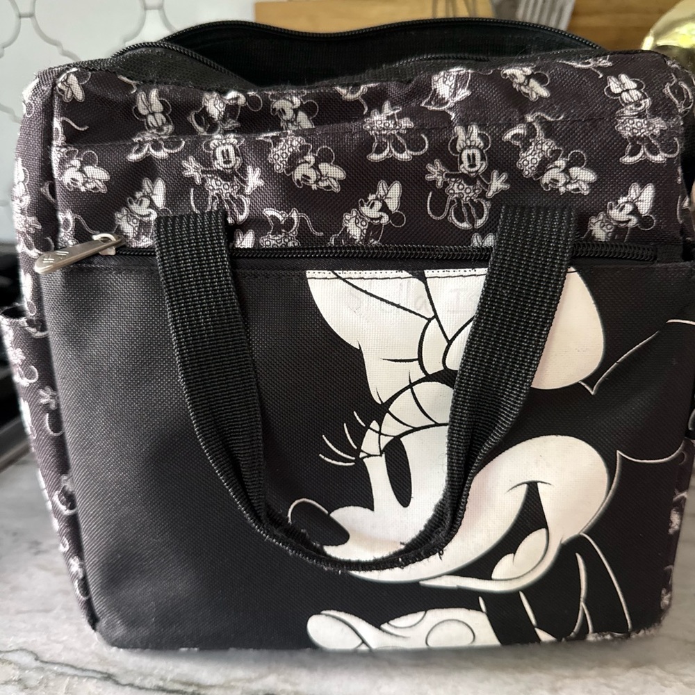 Oniva Minnie Mouse Black & White Insulated Lunch Bag